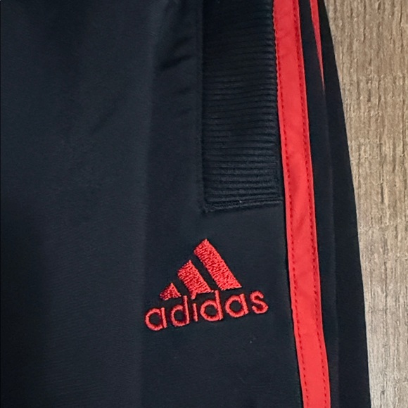 Adidas Black Pants with Red Accents - Picture 5 of 11